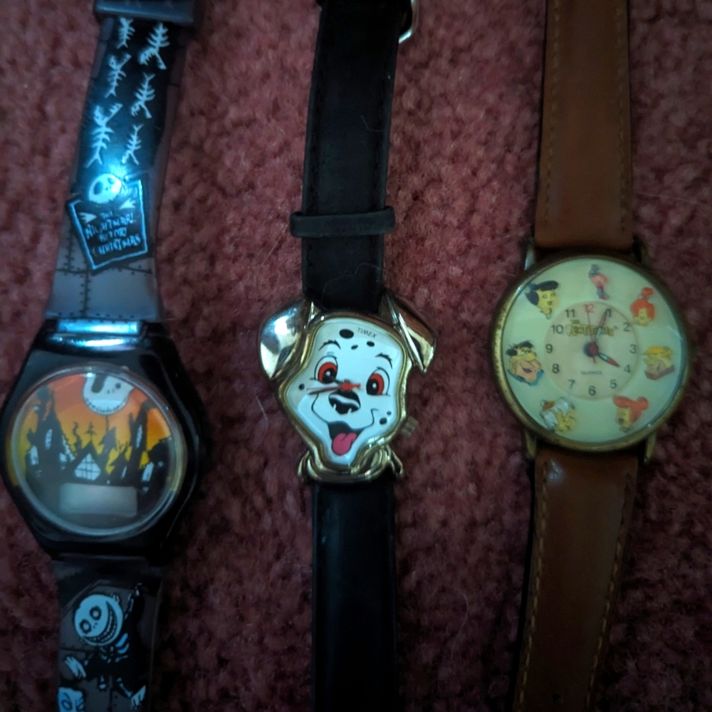 Disney/ Flintstones watches